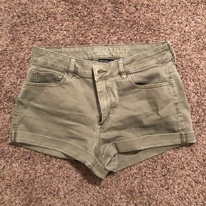 green shirt shorts